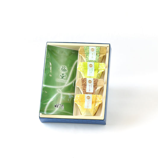 【お茶とお茶スイーツ】「爽(そう)」深蒸し茶 藤壷 とお茶くずもち 2025年度新茶入荷