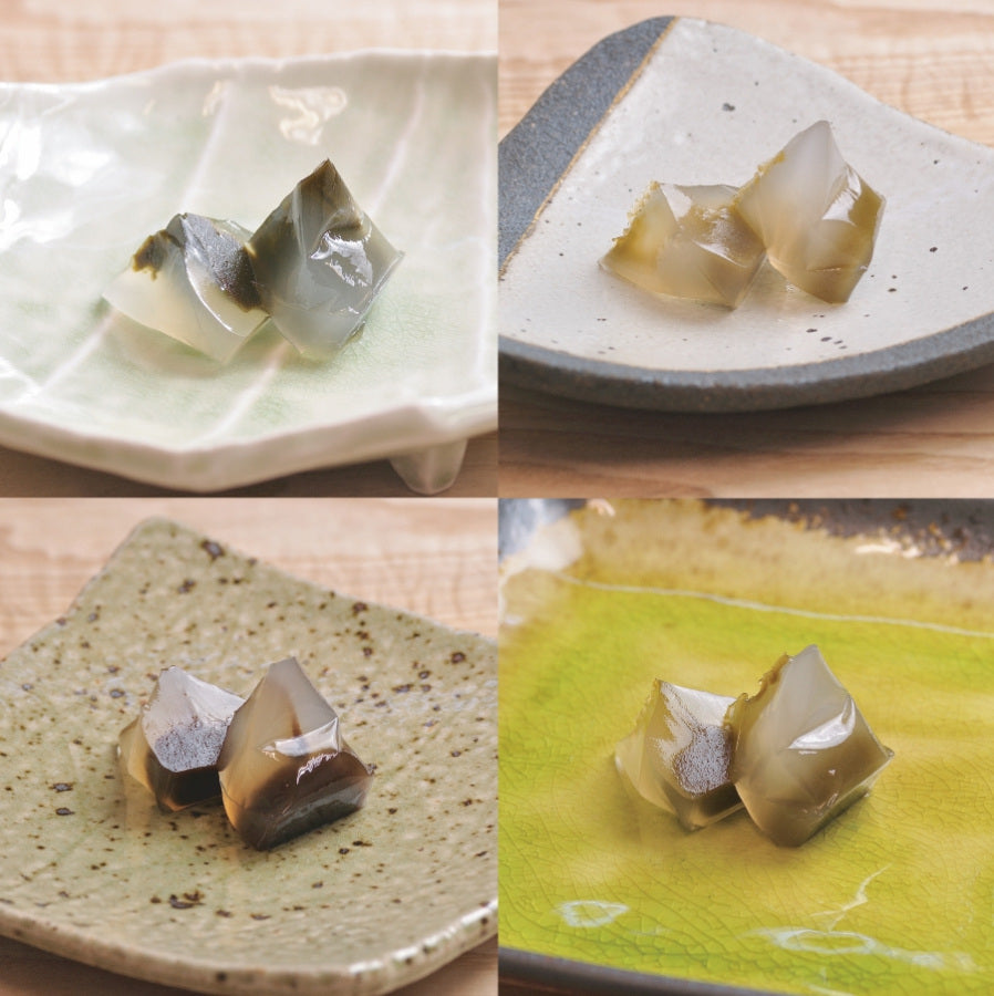 【お茶とお茶スイーツ】「麗(れい)」高級深蒸し茶 源氏 とお茶くずもち 2025年度新茶入荷