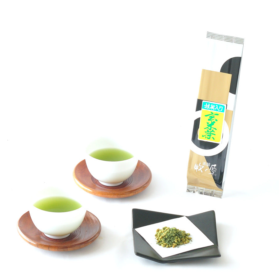 抹茶入り玄米茶　(静岡県大井川流域産) 茶葉　100ｇ