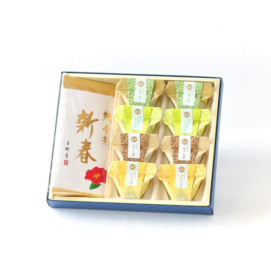 【縁起茶】純金茶「新春とお茶葛餅セット」(きんぷんちゃ)　11/15より販売開始