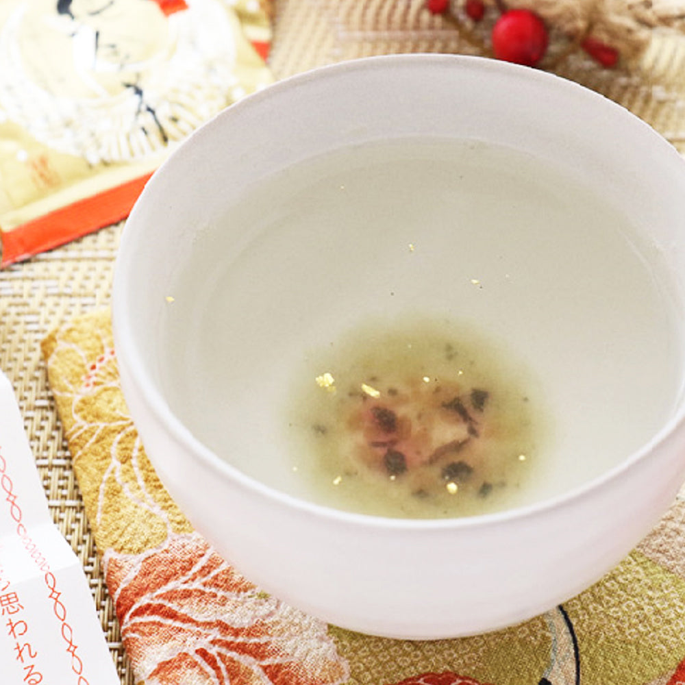 干支金箔入り梅昆布茶　おみくじ付き　20個入り　※12月に入ってからの配送となります