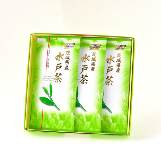 【茨城水戸茶三本詰合せ】　「水戸茶・みとちゃ」　2025年度新茶入荷